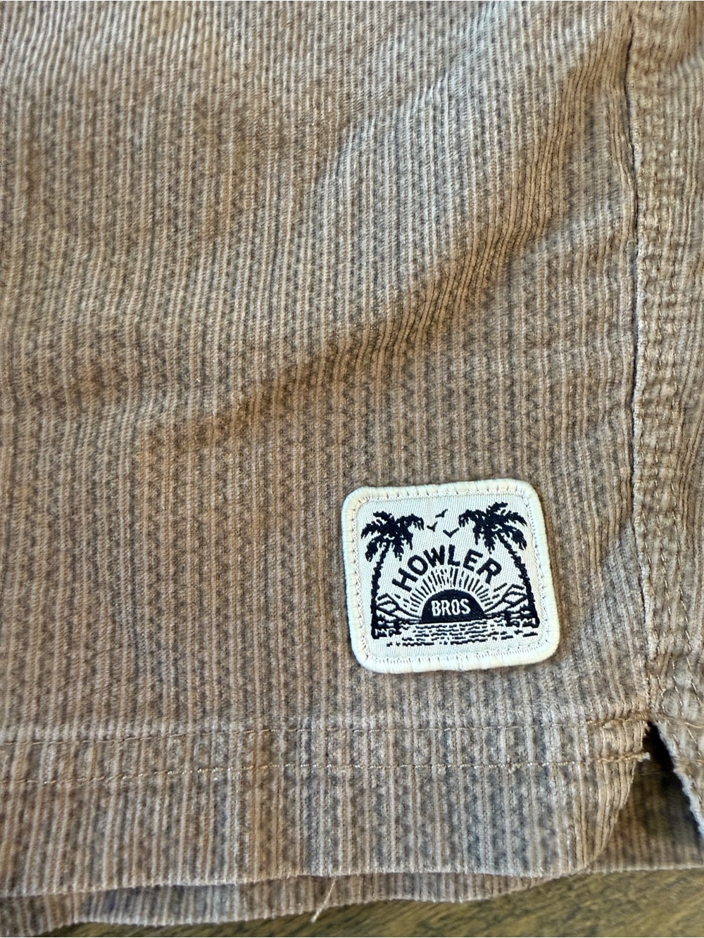 Howler Brothers Men's Size 30 Shorts Brown/Tan Pressure Drop Cord Shorts - Picture 3 of 6